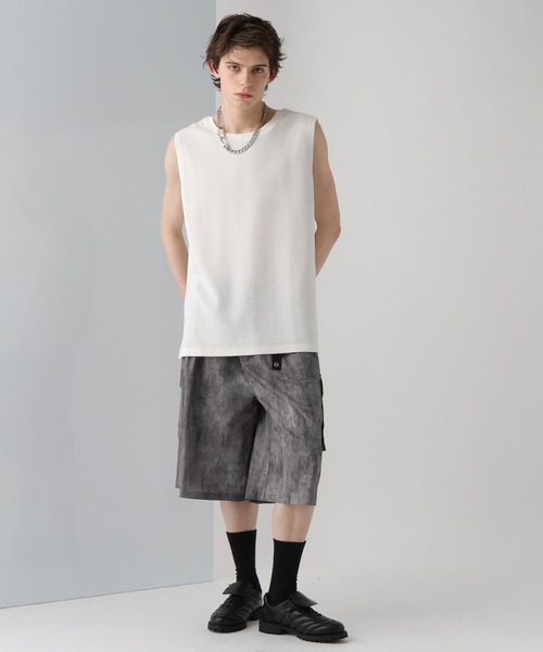 HARE（ハレ）の「【一部カラーSET UP対応】ワイドカーゴショーツ(HARE)（カーゴパンツ・メンズ・ブラック/グレー系その他・FREE）」の5枚目の写真