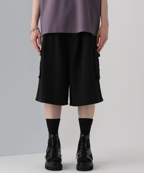 HARE（ハレ）の「【一部カラーSET UP対応】ワイドカーゴショーツ(HARE)（カーゴパンツ・メンズ・ブラック/グレー系その他・FREE）」の10枚目の写真