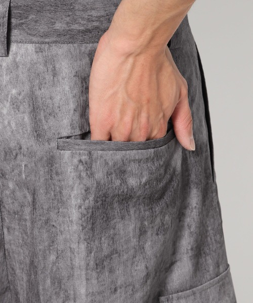 HARE（ハレ）の「【一部カラーSET UP対応】ワイドカーゴショーツ(HARE)（カーゴパンツ・メンズ・ブラック/グレー系その他・FREE）」の21枚目の写真