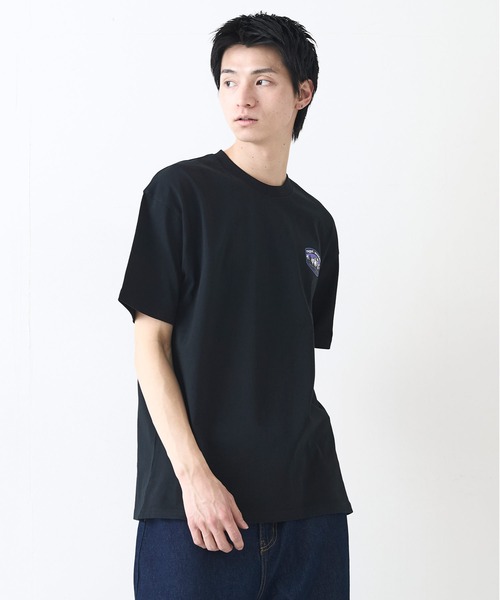 ragged mountain(ラギットマウンテン)の「【RAGGED MOUNTAIN:ラギットマウンテン】ワンポイントロゴTシャツ 半袖 オーバーサイズ(Tシャツ/カットソー・メンズ・ホワイト/ブラック/グレイッシュブルー/パープル/ベージュ・LARGE/X-LARGE/MEDIUM)」の12枚目の写真