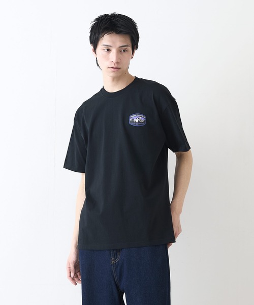 ragged mountain(ラギットマウンテン)の「【RAGGED MOUNTAIN:ラギットマウンテン】ワンポイントロゴTシャツ 半袖 オーバーサイズ(Tシャツ/カットソー・メンズ・ホワイト/ブラック/グレイッシュブルー/パープル/ベージュ・LARGE/X-LARGE/MEDIUM)」の13枚目の写真