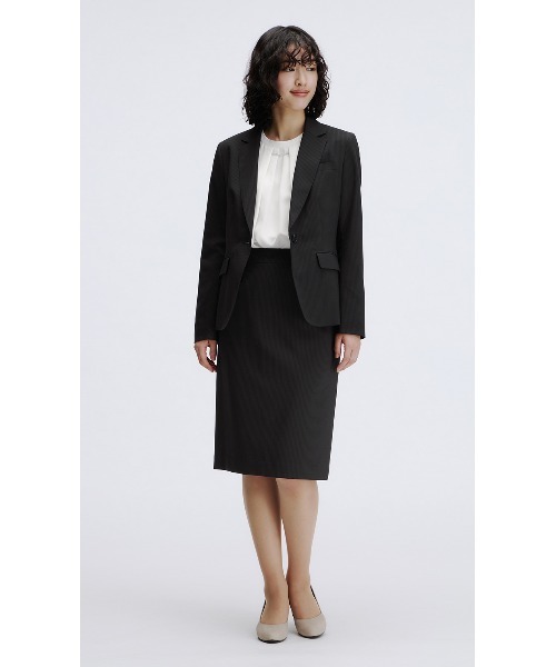 洗える・防シワ・ストレッチ】美しく見せる！ベーシックタイトスカート