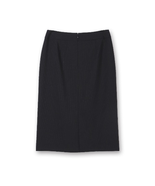 AOYAMA（アオヤマ）の「【洗える・防シワ・ストレッチ】美しく見せる！ベーシックタイトスカート/ネイビー/ストライプ｜通勤＆オフィス＆入卒＆セレモニー＆オケージョン｜セットアップ着用可・大きいサイズあり｜（スーツスカート・レディース・ネイビー・11号/9号/13号/7号/15号/5号/17号）」の11枚目の写真