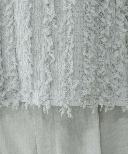 GLOBAL WORK（グローバルワーク）の「ジャガードフリンジプルオーバー/289888（Tシャツ/カットソー・レディース・サックスブルー/アイボリー/ブラック・MEDIUM/LARGE）」の22枚目の写真