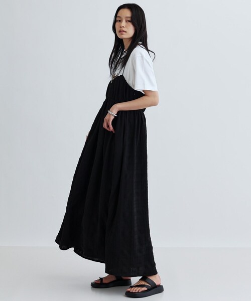 GALLEST（ギャレスト）の「サロペットワンピース（ワンピース・レディース・ライトオレンジ系/ブラック・36/38）」の11枚目の写真