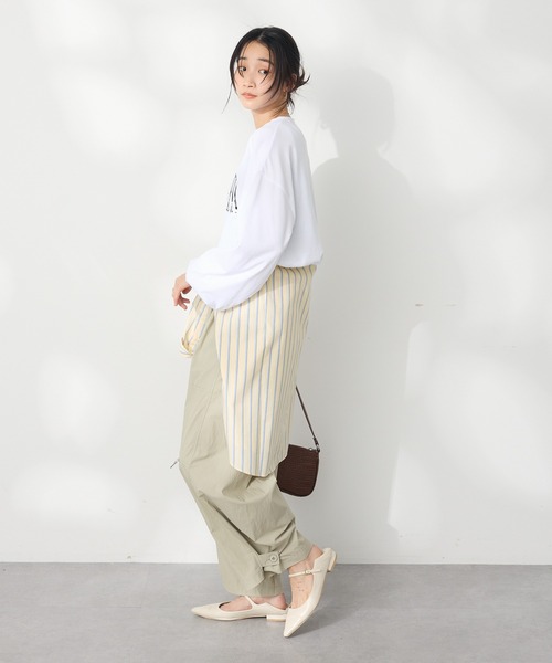 CRAFT STANDARD BOUTIQUE（クラフトスタンダードブティック）の「パラシュートカーゴパンツ（カーゴパンツ・レディース・オレンジ/ベージュ/ブラック・M/L）」の10枚目の写真