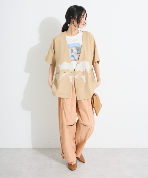 CRAFT STANDARD BOUTIQUE（クラフトスタンダードブティック）の「パラシュートカーゴパンツ（カーゴパンツ・レディース・オレンジ/ベージュ/ブラック・M/L）」の15枚目の写真