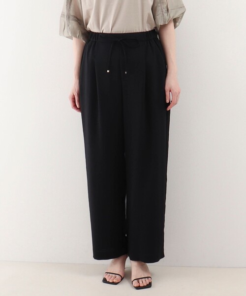 NOLLEY'S　ワイドパンツ　雑誌掲載商品　半額以下です！ NOLLEY'S Sophi パンツ ウォッシャブル強撚ツイルワイドパンツ