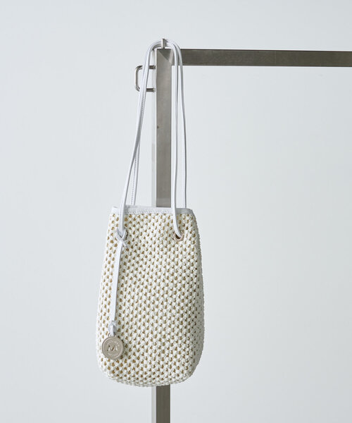 BEARDSLEY（ビアズリー）の「《MARCO MASI》巾着バッグ（トートバッグ・レディース・ホワイト/キャメル・FREE）」の2枚目の写真