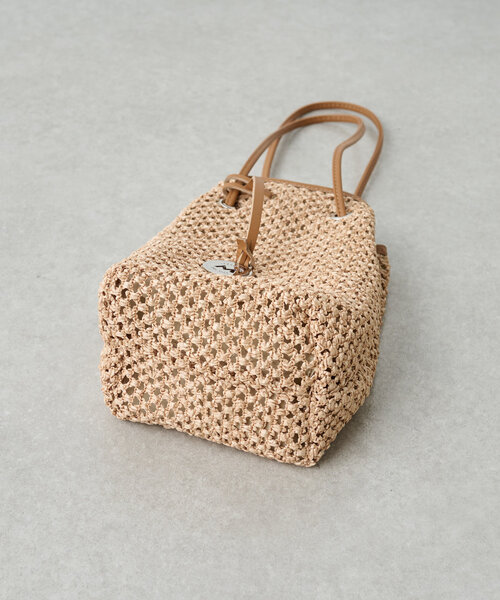 BEARDSLEY（ビアズリー）の「《MARCO MASI》巾着バッグ（トートバッグ・レディース・ホワイト/キャメル・FREE）」の7枚目の写真