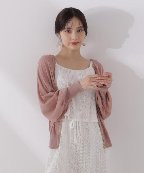 パーカー シアーニットパーカーアンサンブル / 1215170511 レディース PROPORTION BODY DRESSING パーカー シアーニットパーカー