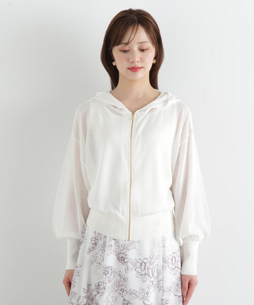 パーカー シアーニットパーカーアンサンブル / 1215170511 レディース PROPORTION BODY DRESSING パーカー シアーニットパーカー