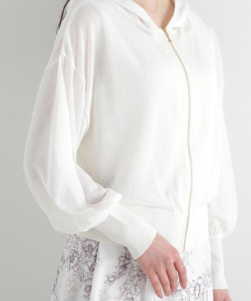 PROPORTION BODY DRESSING(プロポーションボディドレッシング)の「シアーニットパーカーアンサンブル / 1215170511(パーカー・レディース・ピンク/ホワイト系その他/ライトグリーン・FREE)」の21枚目の写真