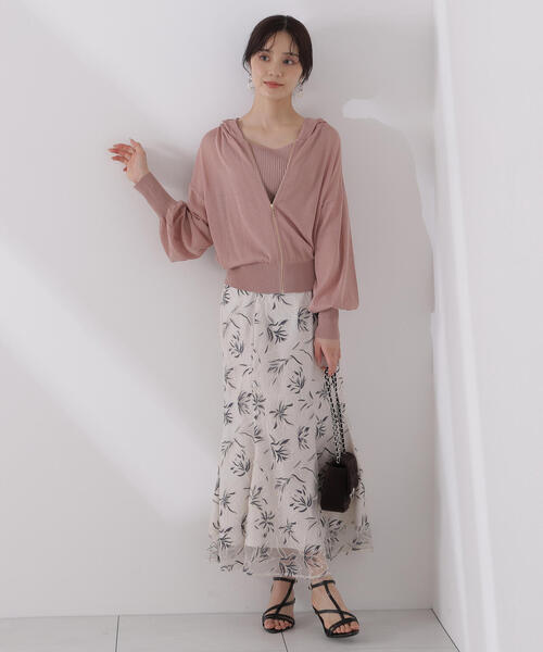 PROPORTION BODY DRESSING(プロポーションボディドレッシング)の「シアーニットパーカーアンサンブル / 1215170511(パーカー・レディース・ピンク/ホワイト系その他/ライトグリーン・FREE)」の11枚目の写真