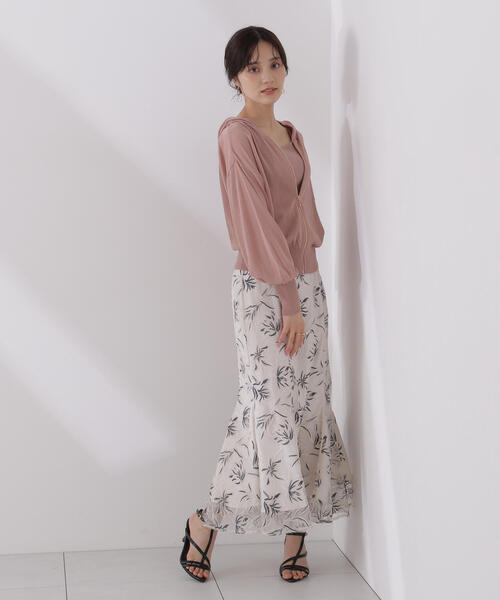 PROPORTION BODY DRESSING(プロポーションボディドレッシング)の「シアーニットパーカーアンサンブル / 1215170511(パーカー・レディース・ピンク/ホワイト系その他/ライトグリーン・FREE)」の12枚目の写真