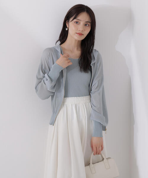 パーカー シアーニットパーカーアンサンブル / 1215170511 レディース PROPORTION BODY DRESSING パーカー シアーニットパーカー
