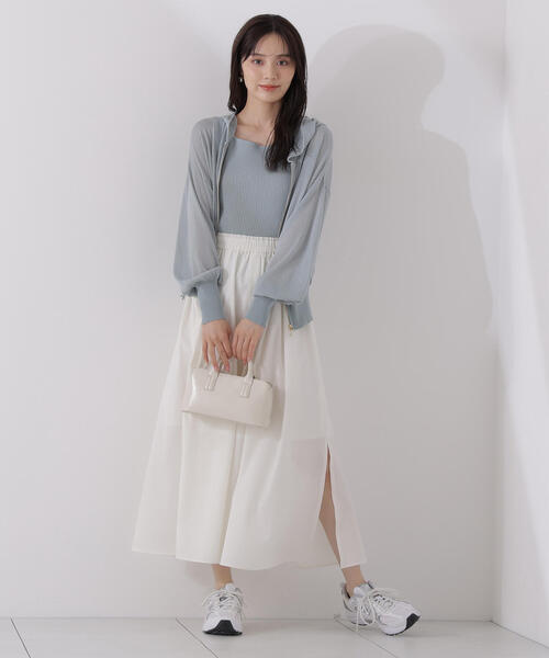 PROPORTION シアーニットパーカーアンサンブル PROPORTION BODY DRESSING｜シアーニットパーカーアンサンブル