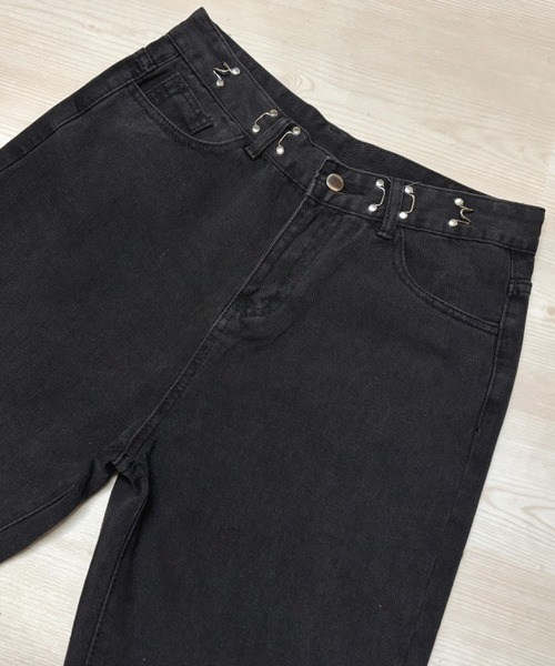 NANEA（ナネア）の「ウエストホックデニムパンツ（デニムパンツ・レディース・ネイビー/ブラック/ブルー・SMALL/MEDIUM/LARGE/X-LARGE）」の6枚目の写真