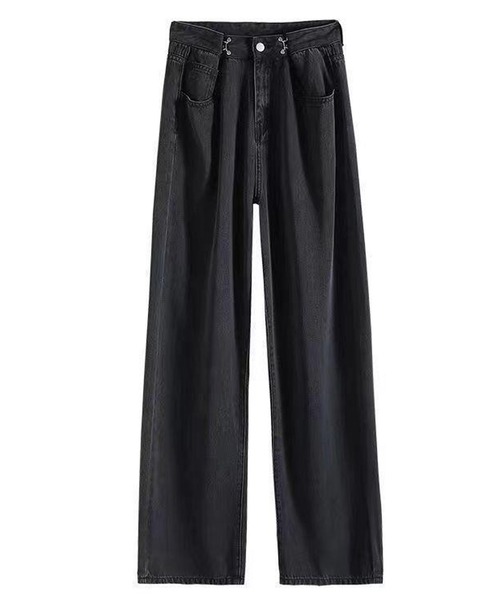 NANEA（ナネア）の「ウエストホックデニムパンツ（デニムパンツ・レディース・ネイビー/ブラック/ブルー・SMALL/MEDIUM/LARGE/X-LARGE）」の4枚目の写真