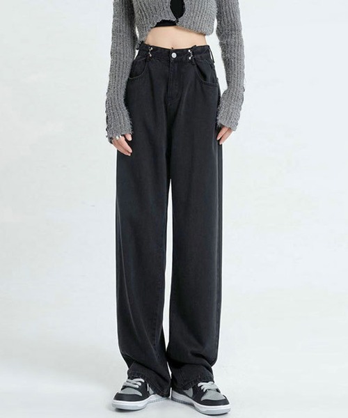 NANEA（ナネア）の「ウエストホックデニムパンツ（デニムパンツ・レディース・ネイビー/ブラック/ブルー・SMALL/MEDIUM/LARGE/X-LARGE）」の16枚目の写真