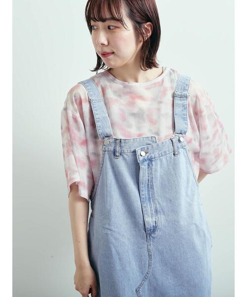 SM2（エスエムツー）の「タイダイシアーTブラウス（シャツ/ブラウス・レディース・ブルー/ピンク/ベージュ・F）」の3枚目の写真