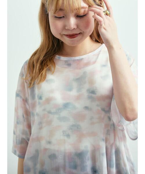 SM2（エスエムツー）の「タイダイシアーTブラウス（シャツ/ブラウス・レディース・ブルー/ピンク/ベージュ・F）」の21枚目の写真