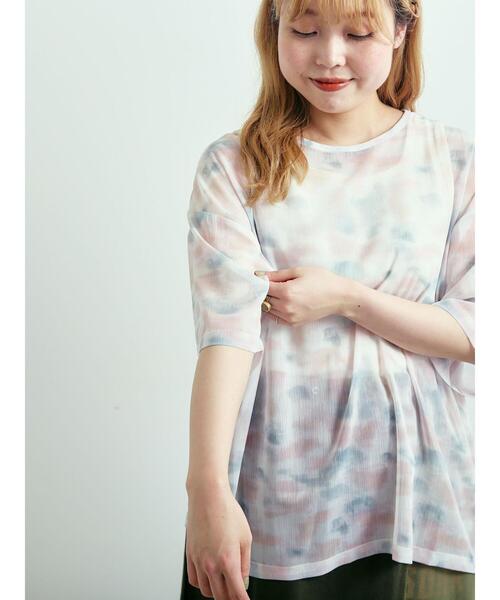 SM2（エスエムツー）の「タイダイシアーTブラウス（シャツ/ブラウス・レディース・ブルー/ピンク/ベージュ・F）」の22枚目の写真