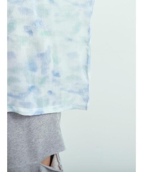SM2（エスエムツー）の「タイダイシアーTブラウス（シャツ/ブラウス・レディース・ブルー/ピンク/ベージュ・F）」の5枚目の写真