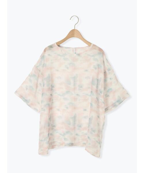 SM2（エスエムツー）の「タイダイシアーTブラウス（シャツ/ブラウス・レディース・ブルー/ピンク/ベージュ・F）」の8枚目の写真
