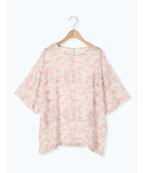 SM2（エスエムツー）の「タイダイシアーTブラウス（シャツ/ブラウス・レディース・ブルー/ピンク/ベージュ・F）」の9枚目の写真