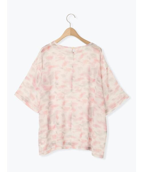 SM2（エスエムツー）の「タイダイシアーTブラウス（シャツ/ブラウス・レディース・ブルー/ピンク/ベージュ・F）」の10枚目の写真
