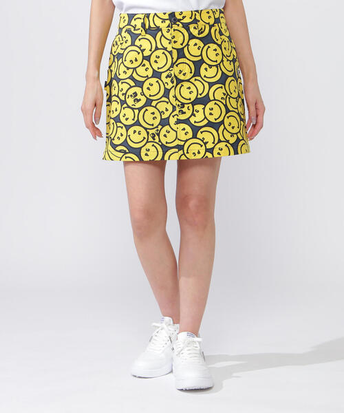 パーリーゲイツ　バナナPG SMILE柄Peストレッチドビースカート PEARLY GATES（パーリーゲイツ）の「【PEARLY GATES】バナナPG SMILE柄