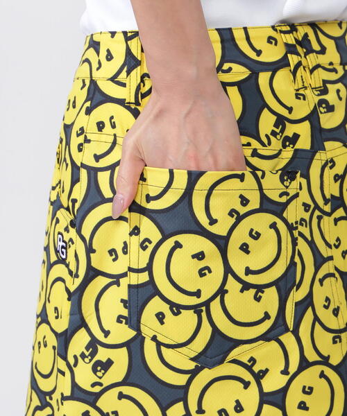 PEARLY GATES】バナナPG SMILE柄Peストレッチドビースカート
