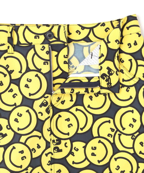 パーリーゲイツ　バナナPG SMILE柄Peストレッチドビースカート セール】【PEARLY GATES】バナナPG SMILE柄Peストレッチドビー