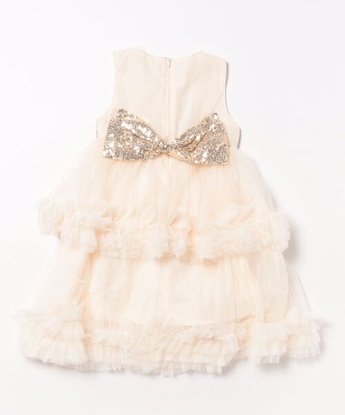 aimoha(アイモハ)の「ゴールドスパンコールフリルチュールワンピース(ワンピース・キッズ・ゴールド・110/120/130/140/150)」の10枚目の写真