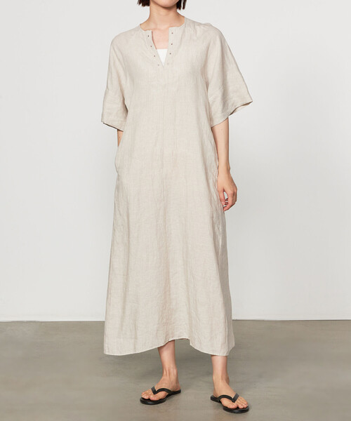 TICCA(ティッカ)の「TICCA | リネン フレアスリーブワンピース WOMEN(ワンピース・レディース・ベージュ/ブラック・F)」の12枚目の写真