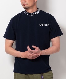 (SA) ドライ モックネック ロゴ 半袖 Tシャツ