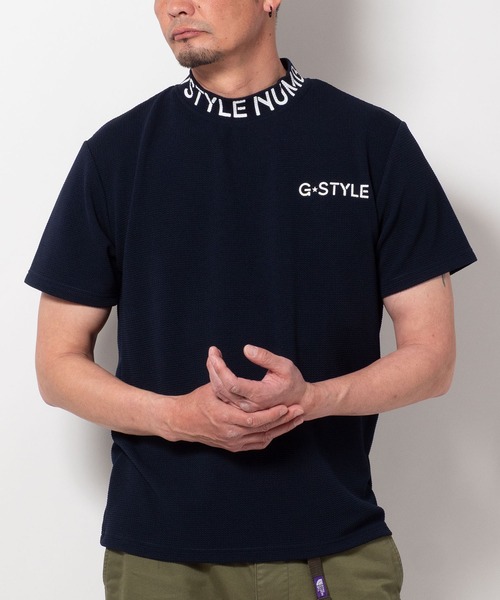 BAYBLO(ベイブロ)の「(SA) ドライ モックネック ロゴ 半袖 Tシャツ(Tシャツ/カットソー・メンズ・ホワイト系その他/ブラック系その他/グレー系その他/ホワイト系その他2/ブラック系その他2/グレー系その他2/ネイビー系/ネイビー系1・M/L/LL)」の1枚目の写真