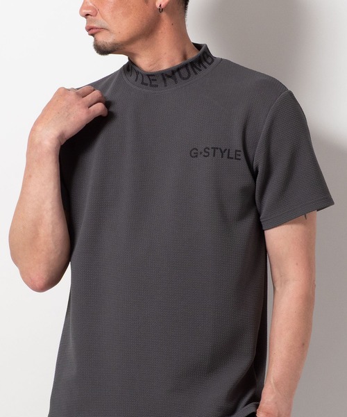 BAYBLO(ベイブロ)の「(SA) ドライ モックネック ロゴ 半袖 Tシャツ(Tシャツ/カットソー・メンズ・ホワイト系その他/ブラック系その他/グレー系その他/ホワイト系その他2/ブラック系その他2/グレー系その他2/ネイビー系/ネイビー系1・M/L/LL)」の7枚目の写真