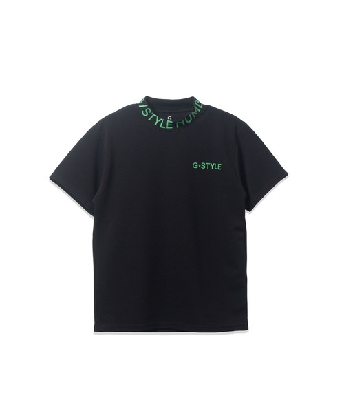 セール】(SA) ドライ モックネック ロゴ 半袖 Tシャツ（Tシャツ