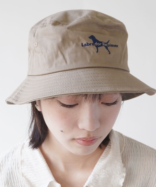 Labrador Retriever（ラブラドールリトリーバー）の「【 Labrador Retriever / ラブラドールレトリバー 】 ラブラ バケット ハット（ハット・レディース・ベージュ/オフホワイト/ブラック・FREE）」の3枚目の写真