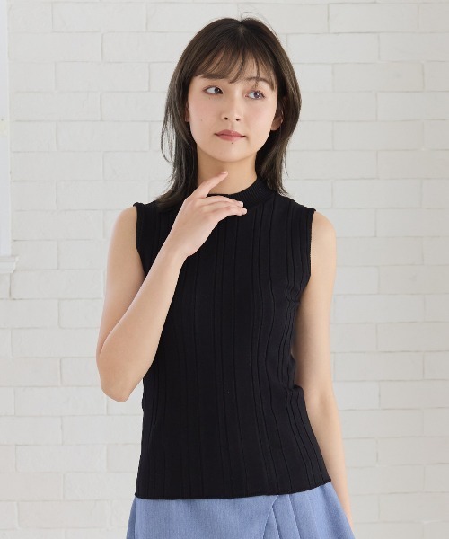 REDYAZEL(レディアゼル)の「ランダムリブニット(キャミソール・レディース・ブラック/ミント/ホワイト/レッド・FREE)」の16枚目の写真