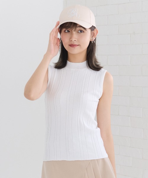 REDYAZEL(レディアゼル)の「ランダムリブニット(キャミソール・レディース・ブラック/ミント/ホワイト/レッド・FREE)」の6枚目の写真