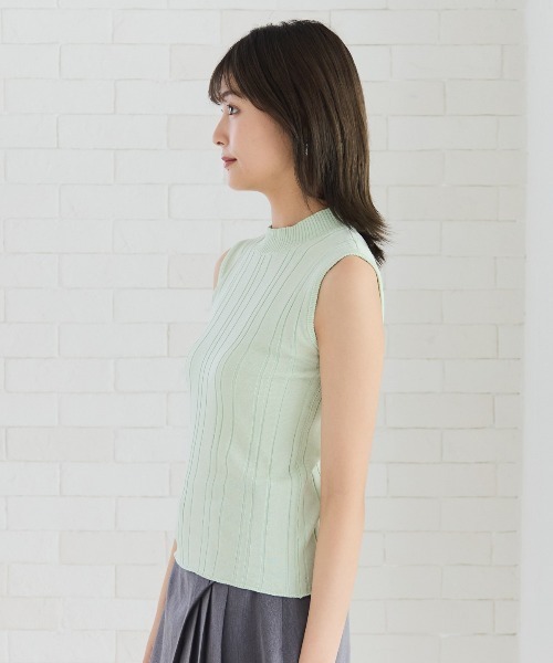 REDYAZEL(レディアゼル)の「ランダムリブニット(キャミソール・レディース・ブラック/ミント/ホワイト/レッド・FREE)」の9枚目の写真