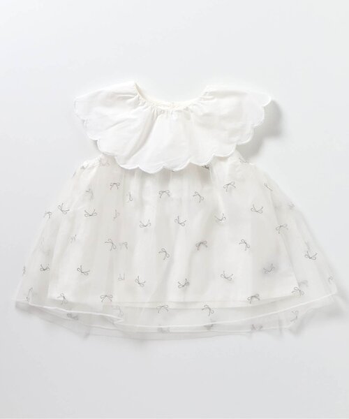 apres les cours（アプレレクール）の「【ジュニア対応】スカラップ衿チュール刺繍チュニック（チュニック・キッズ・ラベンダー/アイボリー・80/90/100/110/120/130/140）」の18枚目の写真