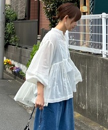 notch. | 【notch.by KR】スキッパーペプラムブラウス(シャツ/ブラウス)