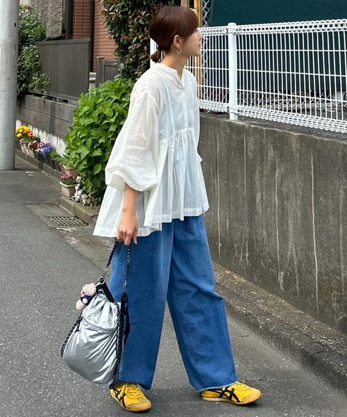 notch.（ノッチ）の「【notch.by KR】スキッパーペプラムブラウス（シャツ/ブラウス・レディース・チャコール/ネイビー/ブラック/オフホワイト・M）」の8枚目の写真