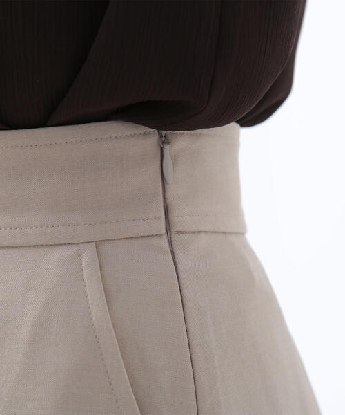 NATURAL BEAUTY BASIC（ナチュラルビューティーベーシック）の「◇サイドボタンリネンライクスカート（スカート・レディース・ワイン/ベージュ・MEDIUM/P/S）」の19枚目の写真