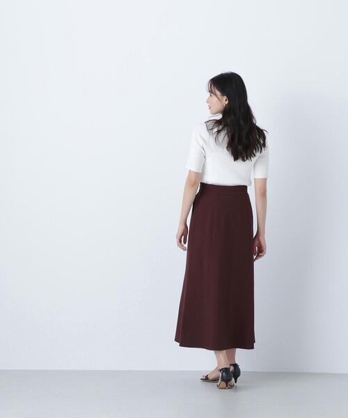 NATURAL BEAUTY BASIC(ナチュラルビューティーベーシック)の「◇サイドボタンリネンライクスカート(スカート・レディース・ワイン/ベージュ・MEDIUM/P/S)」の20枚目の写真