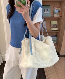 ツートンベルト ボストンバッグ